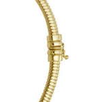 14K Yellow Gold Graduated Tubogas Necklace, view 3