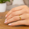 Star & Moon Ring in 10K Two Tone Gold, view 3