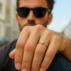 Star & Moon Ring in 10K Two Tone Gold, view 6