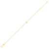 14K Yellow Gold Mini Initial B Bracelet