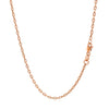 Double Extendable Cable Chain in 14k Rose Gold (1.80 mm)