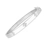 14K White Gold Trilogy Diamond Bangle (5.40 mm)