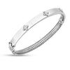 14K White Gold Trilogy Diamond Bangle (5.40 mm), view 2
