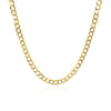 14k Two Tone Gold Pave Curb Chain (3.20 mm)