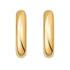 Sterling Silver Yellow Gold Plated Round Hoop Earrings