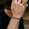 Sterling Silver Gunmetal Finish Miami Cuban Link Bracelet (7.00 mm), view 2