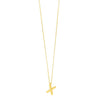 14K Yellow Gold Helium Initial X Pendant
