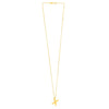 14K Yellow Gold Helium Initial X Pendant
