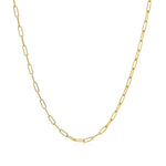 14K Yellow Gold Fine Paperclip Chain (1.50 mm), view 18