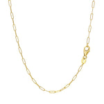 14K Yellow Gold Fine Paperclip Chain (1.50 mm), view 16