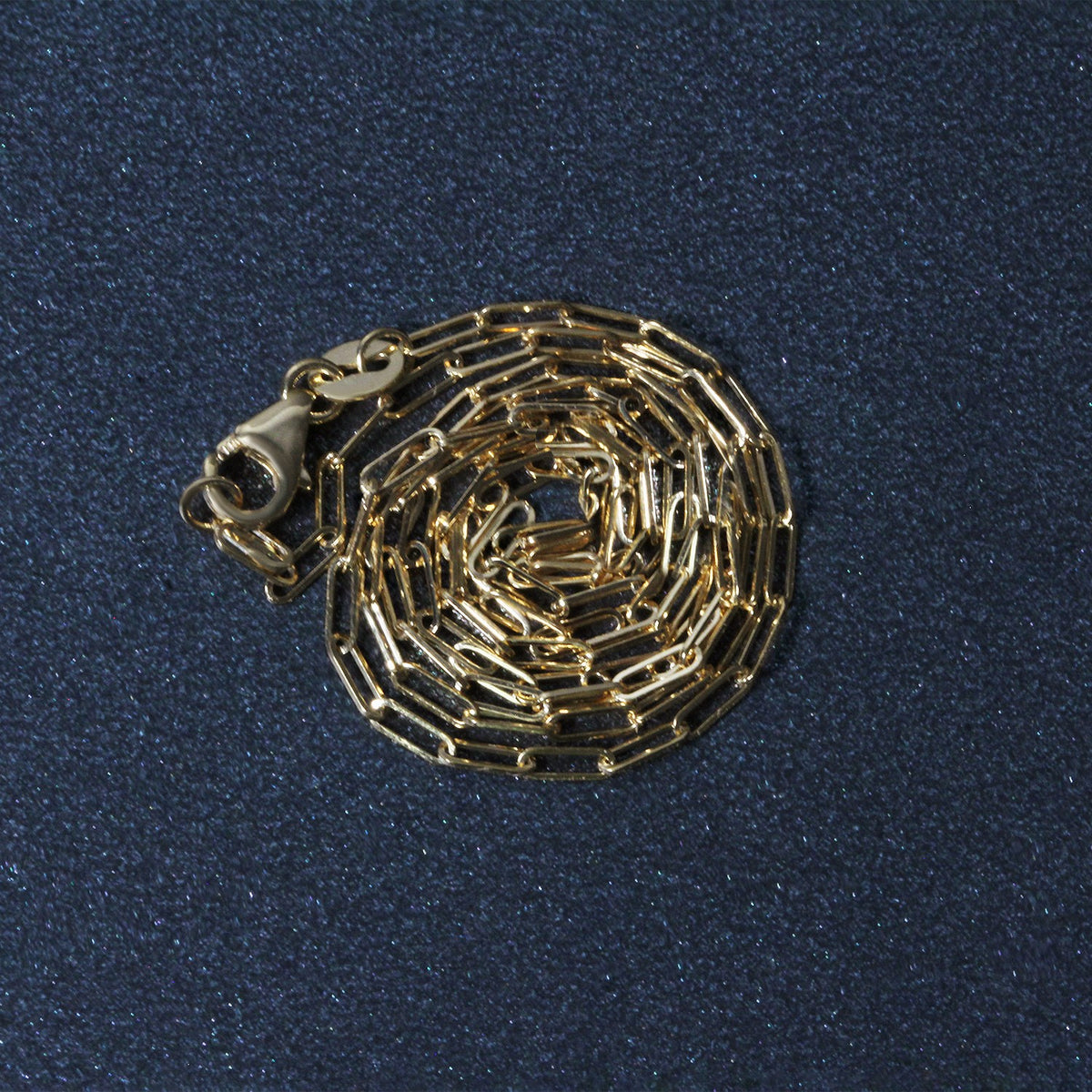 14K Yellow Gold Fine Paperclip Chain (1.50 mm), view 14