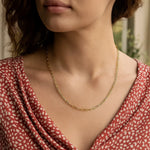 14K Yellow Gold Fine Paperclip Chain (1.50 mm), view 7