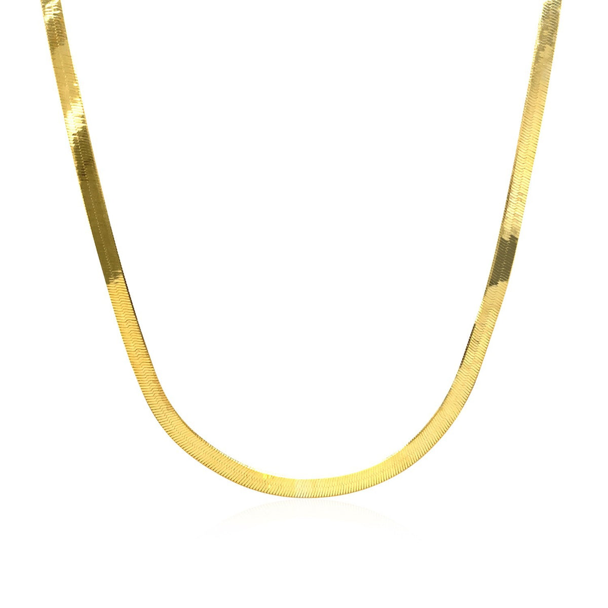 Imperial Herringbone Chain in 10k Yellow Gold (2.80 mm), view 2