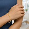 14K Yellow Gold Bead Bracelet (4.00 mm), view 6