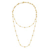 14K Yellow Gold Pyramid Station Layered Necklace