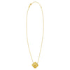 14K Yellow Gold Diamond Clover Pendant Necklace