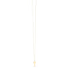 14K Yellow Gold Triple Heart Key Necklace