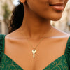14K Yellow Gold Triple Heart Key Necklace