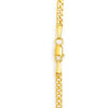 14K Yellow Gold Multi Gemstone Curb Chain Necklace
