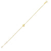 14K Yellow Gold Clover Bracelet