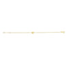 14K Yellow Gold Clover Bracelet, view 2