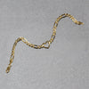 14K Yellow Gold 7 inch Figaro Chain Bracelet with Heart (4.50 mm), view 4