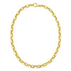 14K Yellow Gold Faceted Octagonal Link Chain Necklace (8.10 mm)