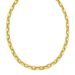 14K Yellow Gold Faceted Octagonal Link Chain Necklace (8.10 mm), view 3