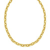 14K Yellow Gold Faceted Octagonal Link Chain Necklace (8.10 mm)