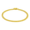 10k Yellow Gold Classic Miami Cuban Solid Bracelet (5.00 mm)