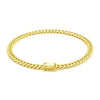 10k Yellow Gold Classic Miami Cuban Solid Bracelet (5.00 mm)