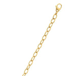 14K Yellow Gold Cable Chain Style Polished Necklace, view 2