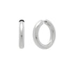 Sterling Silver Classic Round Hoop Earrings, view 2