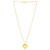 Sterling Silver Gold Plated Puffed Heart Pendant