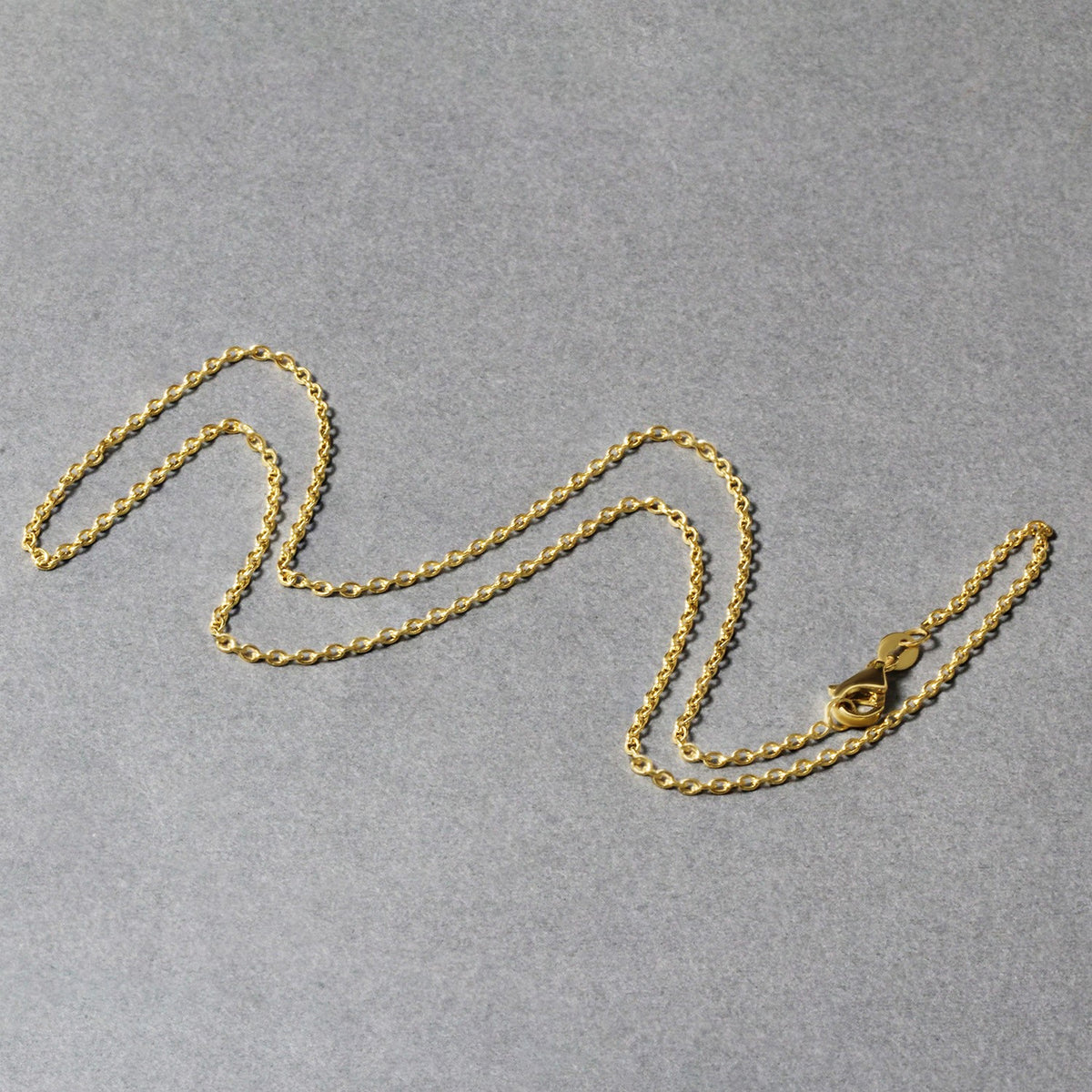 18k Yellow Gold Round Cable Link Chain (1.50 mm), view 8