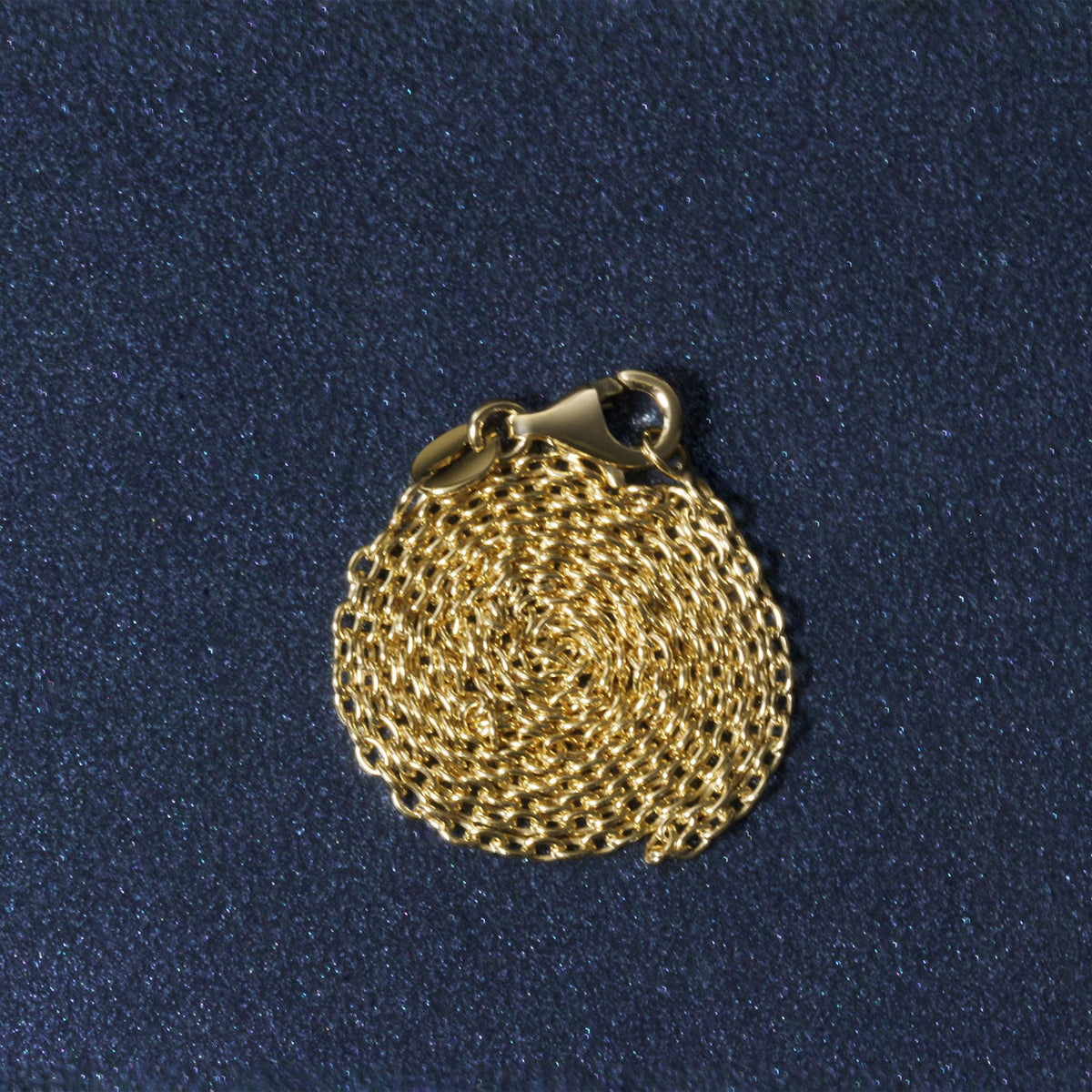 18k Yellow Gold Round Cable Link Chain (1.50 mm), view 5