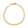 Moon Cut Bead Chain Bracelet in 14K Yellow Gold (4.00 mm)