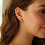 Classic Hoop Earrings in 14K Rose Gold (2x15.00 mm), view 2