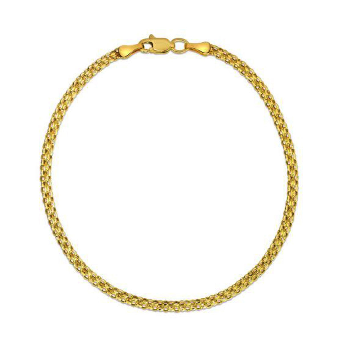 14K Yellow Gold Bismark Bracelet (2.50 mm), view 2