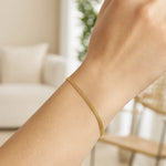 14K Yellow Gold Bismark Bracelet (2.50 mm), view 6