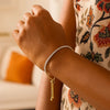 Adjustable Tennis Style Bracelet with Cubic Zirconia in Sterling Silver (5.10 mm), view 4