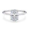 1 1/2 Carat Oval Lab Grown IGI G/VS1 Diamond Solitaire Ring in 14K White Gold