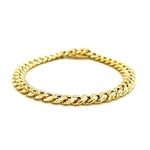 10K Yellow Gold Semi Solid Miami Cuban Bracelet (7.20 mm), view 2