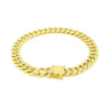 10K Yellow Gold Semi Solid Miami Cuban Bracelet (7.20 mm), view 4