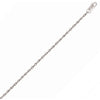 14k White Gold Machine Rope Chain (1.10 mm)