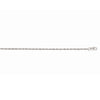 14k White Gold Machine Rope Chain (1.10 mm)