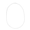 Sterling Silver Rhodium Plated Petite Alternating Paperclip Chain (2.30 mm)