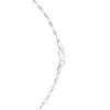 Sterling Silver Rhodium Plated Petite Alternating Paperclip Chain (2.30 mm)