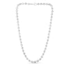 Sterling Silver Rhodium Plated Moon Cut Bead Chain (6.00 mm)
