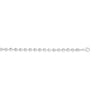 Sterling Silver Rhodium Plated Moon Cut Bead Chain (6.00 mm)